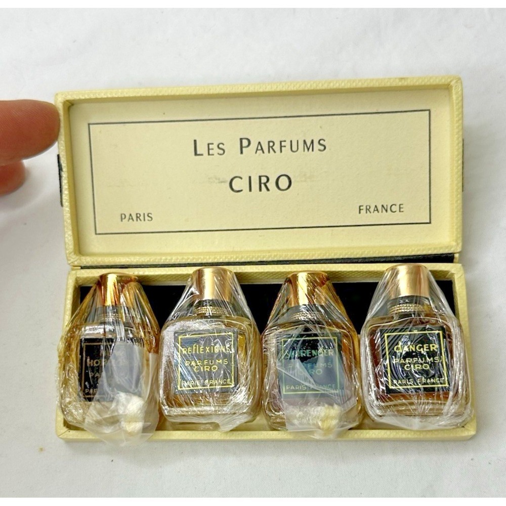 Vintage Ciro Les Parfum Danger Reflections Surrender Mini Bottles Paris France